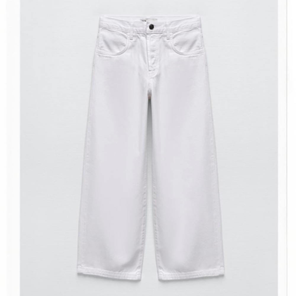 Zara White Culotte Denim